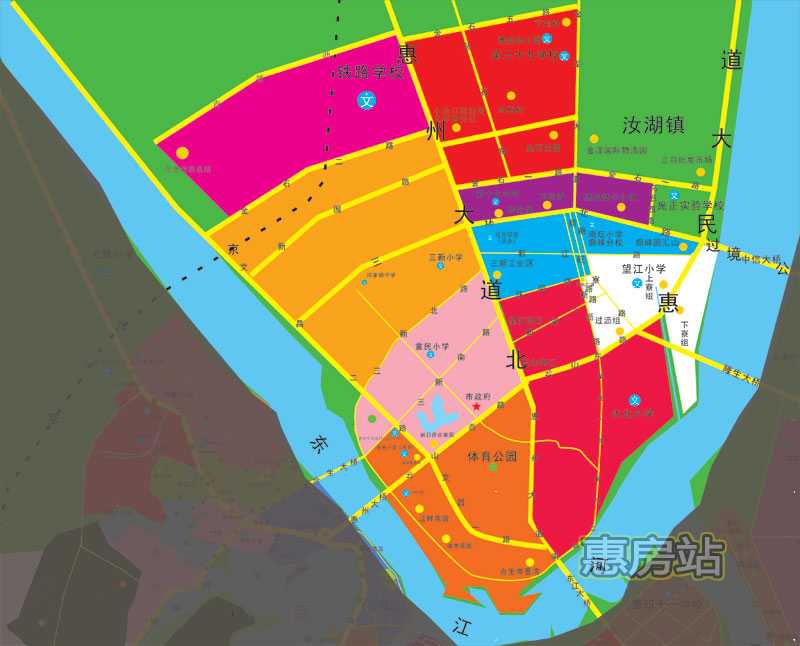 2021年惠州市惠城区学区划分图和积分入学一览表附各学校招生